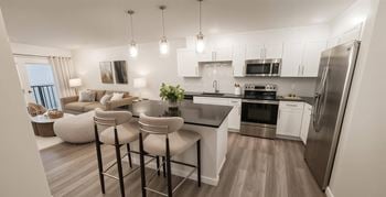 Modern stainless steel appliances